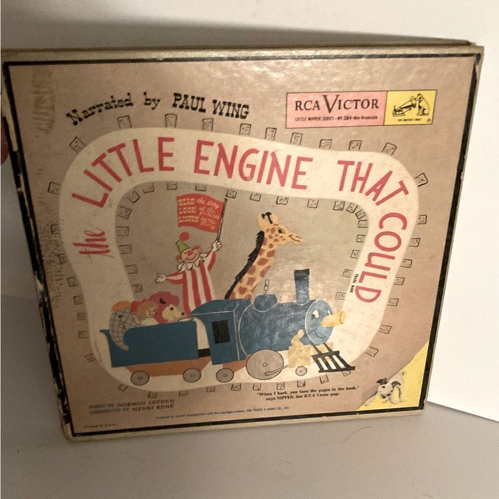 The Little Engine That Could Little Nipper Series Story Book and 2 Vinyl Album
